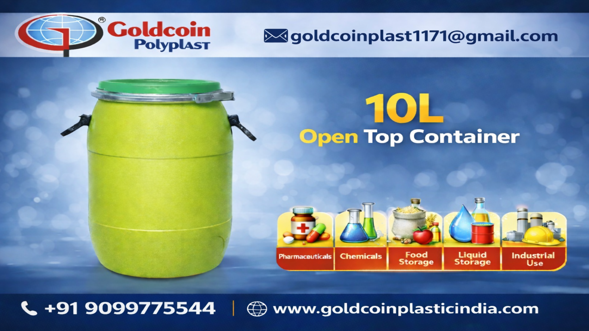Plastic Open Top Container Manufacturer