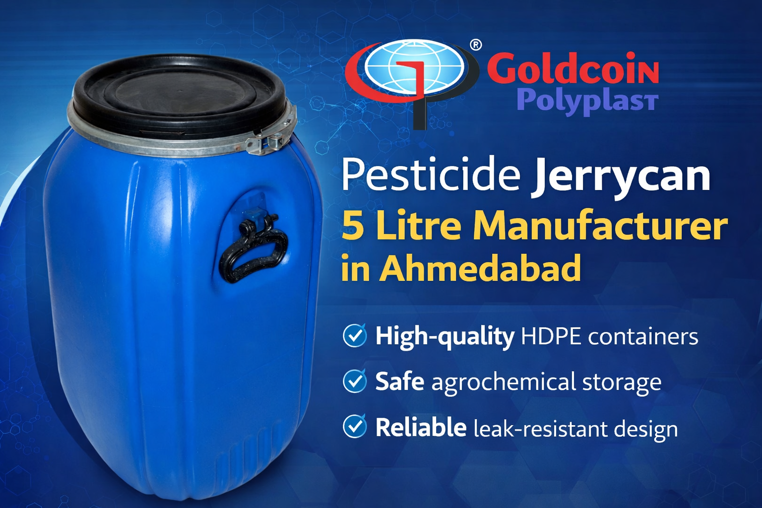 Agro Chemical Jerrycan 5L in Ahmedabad